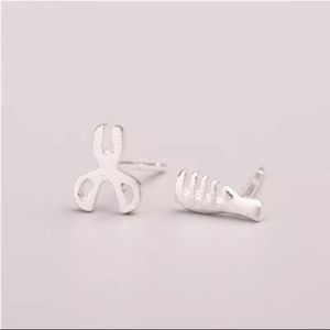 925 Sterling Silver Star Hair Dresser Earrings